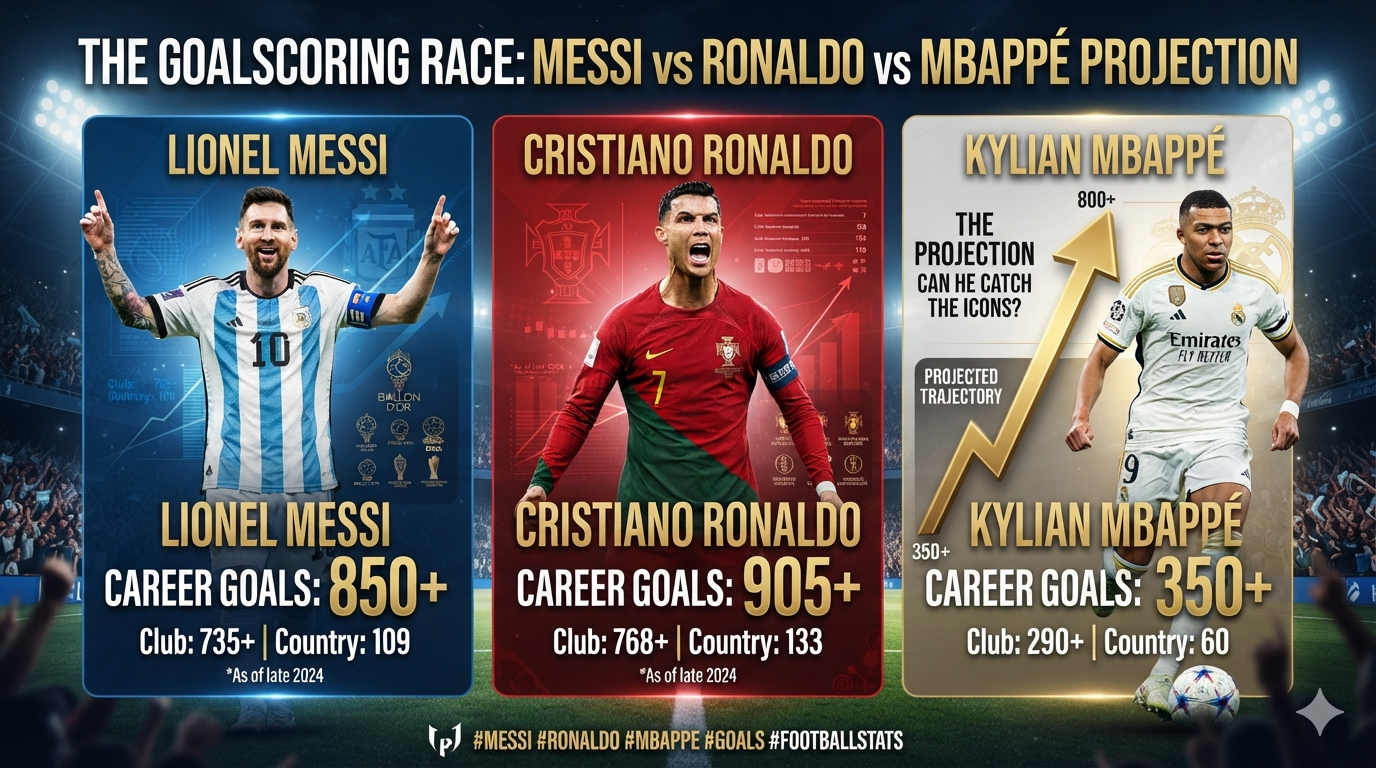 Messi vs Ronaldo Records: Can Mbappé Catch the Goalscoring Gods?
